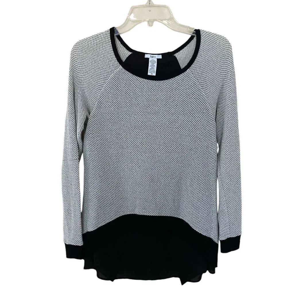 Bar III Waffled Layered Sweater